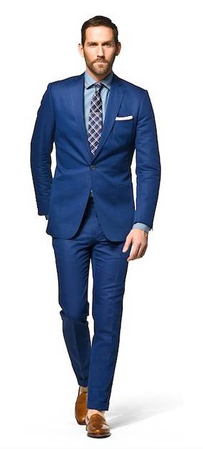 Slim Fit Custom Tailor Suit Blue